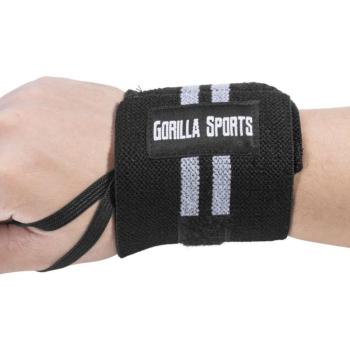 Gorilla Sports Csuklópánt fekete/ szürke 2 db kép