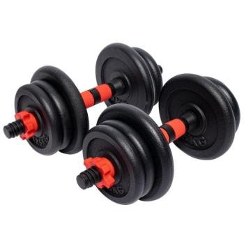 Gorilla Sports Egykezes súlyzó szett öntöttvas 20 kg 25 mm kép