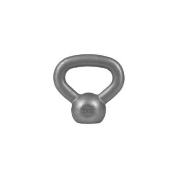 Gorilla Sports Kettlebell öntöttvas súlyzó szürke 2 kg kép