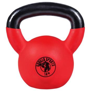 Gorilla Sports Kettlebell súlyzó 14 kg gumírozott kép