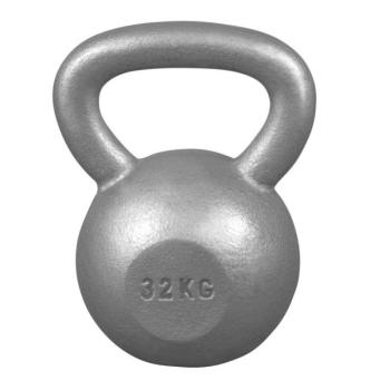 Gorilla Sports Kettlebell súlyzó öntöttvas 32 kg szürke kép