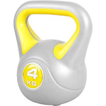 Gorilla Sports Kettlebell súlyzó vinyl 4 kg sárga kép