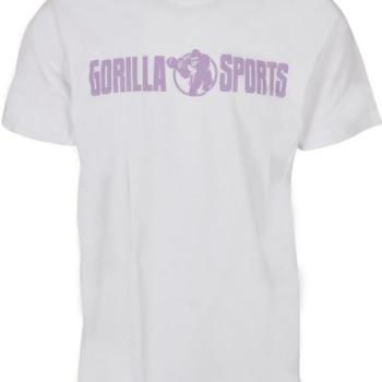 Gorilla Sports Sportpóló fehér/lila 3 XL kép