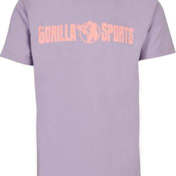 Gorilla Sports Sportpóló lila/korál 2 XL kép