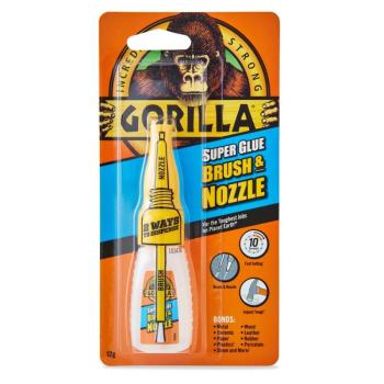 Gorilla Super Glue Brush &amp; Nozzle Ecsetes Pillanatragasztó 12gramm kép