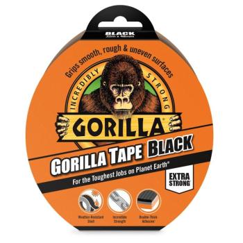 Gorilla Tape Black 32m x 48mm Fekete Extra Erős Ragasztószalag kép