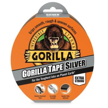 Gorilla Tape Silver 32m x 48mm Szürke Extra Erős Ragasztószalag kép