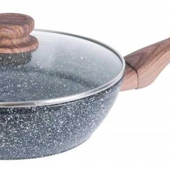 Granitový wok 24 cm Granite Wood Kinghoff Kh-1583 kép