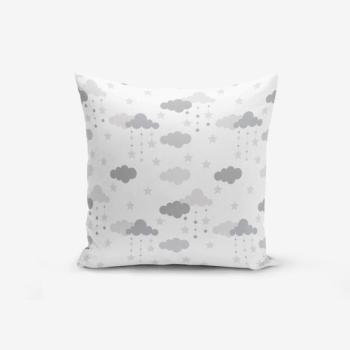 Grey Clouds pamutkeverék párnahuzat, 45 x 45 cm - Minimalist Cushion Covers kép