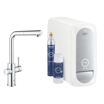 GROHE BLUE HOME L-KIFOLYÓS KIHÚZHATÓ FEJES KEZDŐKÉSZLET 31539000 kép