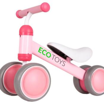 Gyermek kerékpár rózsaszínben ECOTOYS kép