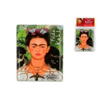 H.C.013-1041 Hűtőmágnes 50x70mm, Frida Kahlo:Önarckép tövisnyaklá... kép