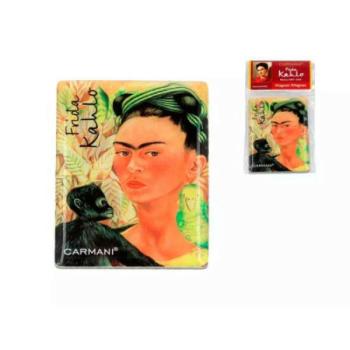 H.C.013-1043 Hűtőmágnes 50x70mm, Frida Kahlo:Önarckép majommal és... kép