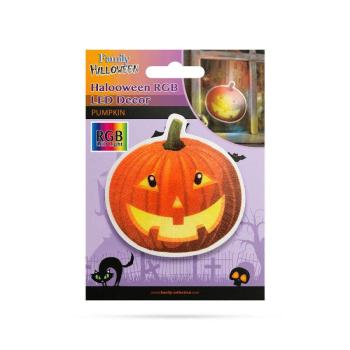 Halloween-i RGB LED öntapadós dekor - Tök kép