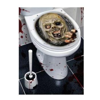 Halloween koponya wc fedél matrica kép