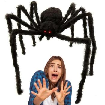 Halloweeni XXL Pók Dekoráció - Valósághű Tarantula kép