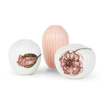 Hammershøi Poppy 3 db mini porcelán váza - Kähler Design kép