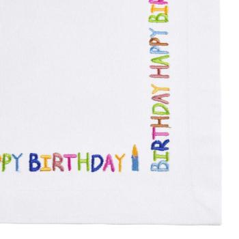 HAPPY BIRTHDAY textil asztali futó 40x160 cm kép