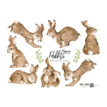 Happy Rabbits Wonderland 7 db-os falmatrica szett - Dekornik kép