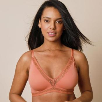 Háromszög melltartó Paia by Confidence Lingerie mikroszálas és hímzett tüllből, formázott kosarakkal, merevítő nélkül. kép