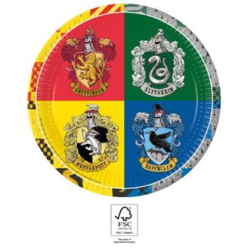 Harry Potter Hogwarts Houses papírtányér 8 db-os 23 cm FSC kép