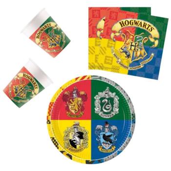 Harry Potter Hogwarts Houses party szett 36 db-os 23 cm-es tányérral kép