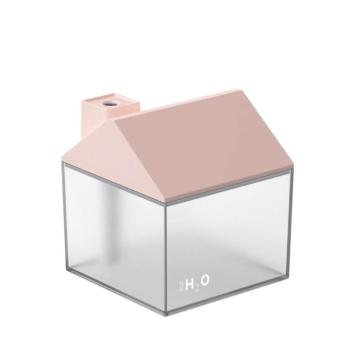 Házikó alakú párologtató párásító diffúzor - Rózsaszín tető kép
