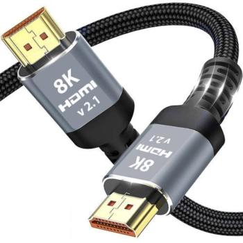 HDMI 2.1 kábel - 8K HDMI kábel - gubancmentes, 2 m (BB-19909) kép