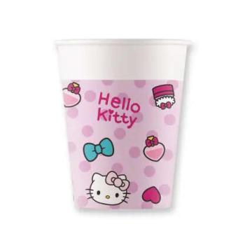 Hello Kitty Fashion papír pohár 8 db-os 200 ml kép