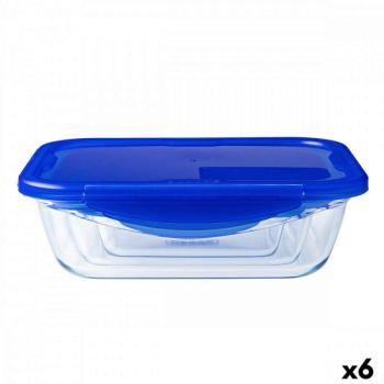 Hermetikus ebéddoboz Pyrex Cook &amp;amp; Go 20,5 x 15,5 x 6 cm Kék 8... kép