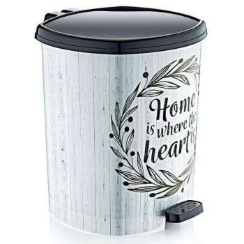 Home is where the heart is feliratú pedálos szemetes - 20 literes kép