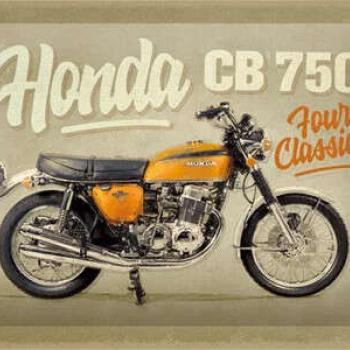 Honda CB 750 Four – Fémtábla kép