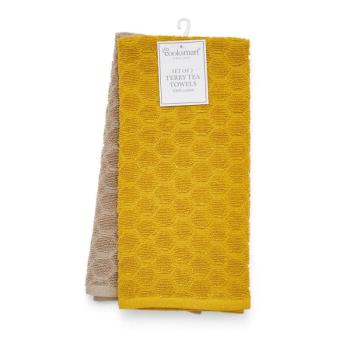 Honeycomb 3 db-os pamut konyharuha szett, 45 x 65 cm - Cooksmart ® kép