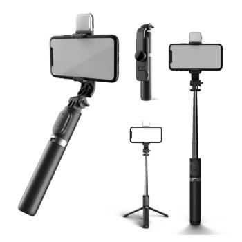 Hordozható Bluetooth selfie bot tripod álvánnyal kép