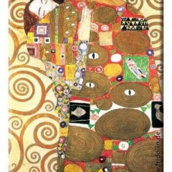 Hűtőmágnes 8x5,4x0,3cm, Klimt: Beteljesülés kép