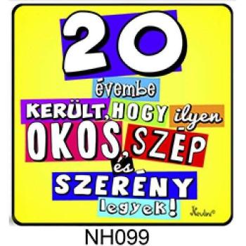 Hűtőmágnes Boldog szülinapot 20 NH099 kép