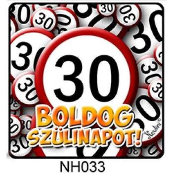 Hűtőmágnes Boldog szülinapot 30 NH033 kép