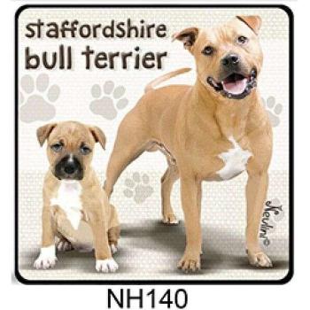 Hűtőmágnes kutyus Staffordshire bull terrier NH140 kép