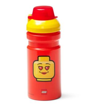 Iconic piros kulacs sárga kupakkal, 390 ml - LEGO® kép