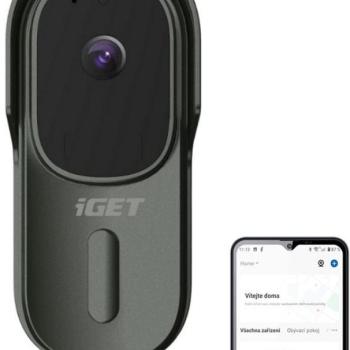 iGET HOME Doorbell DS1 Anthracite - akkumulátoros WiFi videó kaputelefon FullHD videó- és hangátvite kép