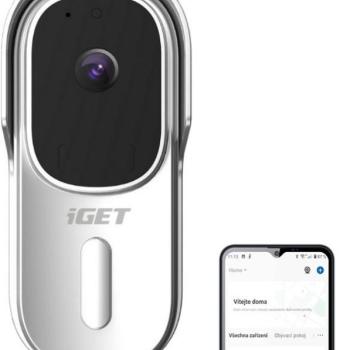 iGET HOME Doorbell DS1 White - akkumulátoros WiFi videó kaputelefon FullHD videó- és hangátvitellel kép