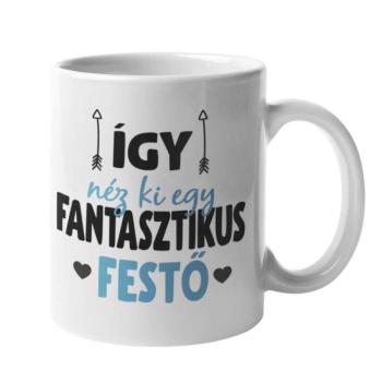 Így néz ki egy fantasztikus festő bögre kép