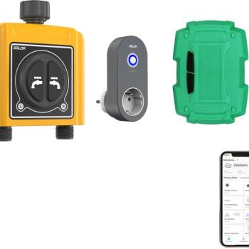 Immax NEO LITE Smart Locsolórendszer, kettős + talajnedvesség-érzékelő, WiFi kép