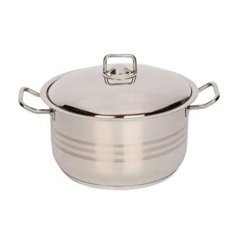 Inox lábas fedővel 32*22 cm 16,5 liter kép