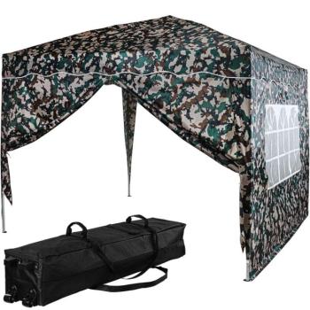 INSTENT BASIC Kerti pavilon 3 x 3 m woodland + 2 oldalfal kép