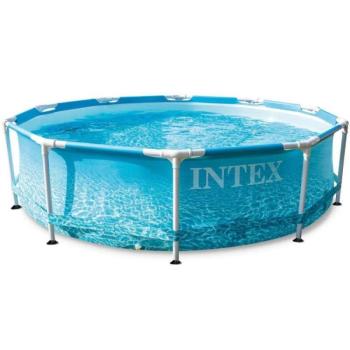 INTEX MetalPool medence 305 x 76 cm, vízes minta (28206) 2022-es modell kép