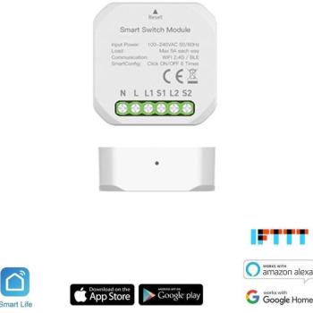 iQtech SmartLife SB21 dvojté mini WiFi relé  kép