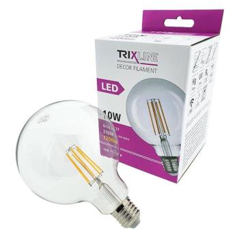 Izzó LED G125 10W E27 2700K Decor Filament kép