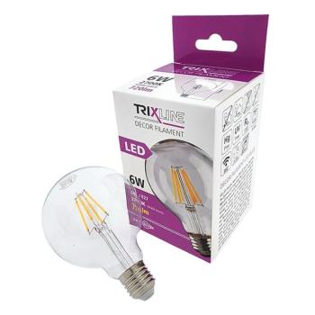 Izzó LED G95 6W E27 2700K Decor Filament kép