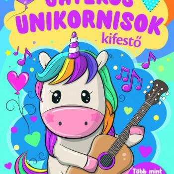 Játékos unikornisok - kifestő kép